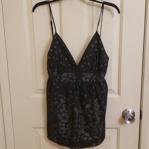 Charlotte Russe Black Spaghetti Strap with Tie